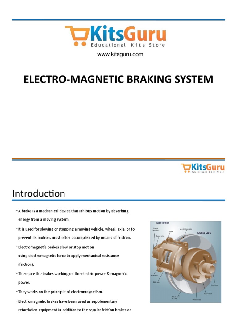 Electromagnetic Braking System | PDF | Brake | Electric Motor