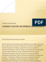 Konsep Sistem Informasi Manajemen