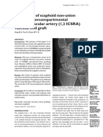 Treatment of Scaphoid Non-Union With 1,2 Intercompartmental Supraretinacular Artery (1,2 ICSRA) Vascularised Graft