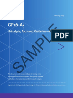 Sample: Urinalysis Approved Guideline-Third Edition