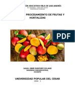 Elaboración de Productos Fruticolas Viila San Andres 2020