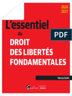 L'Essentiel: Droit Des Libertés Fondamentales