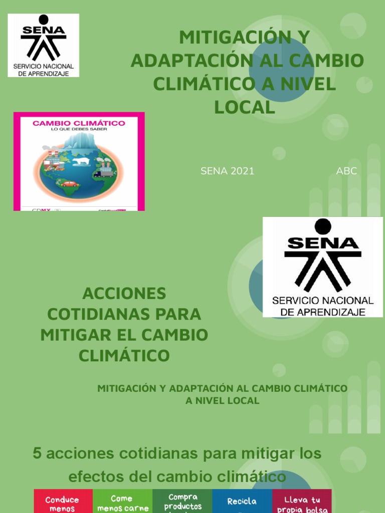 Acciones Locales para Mitigar el Cambio Climático | PDF | Huella de ...