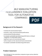 Sustainable Manufacturing Performance Evaluation Tool for Automotive Companies
