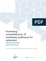 Increasing Comprehension of Investment Pathways for Retirement 2019