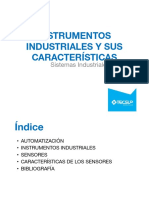 Instrumentos industriales y sus características