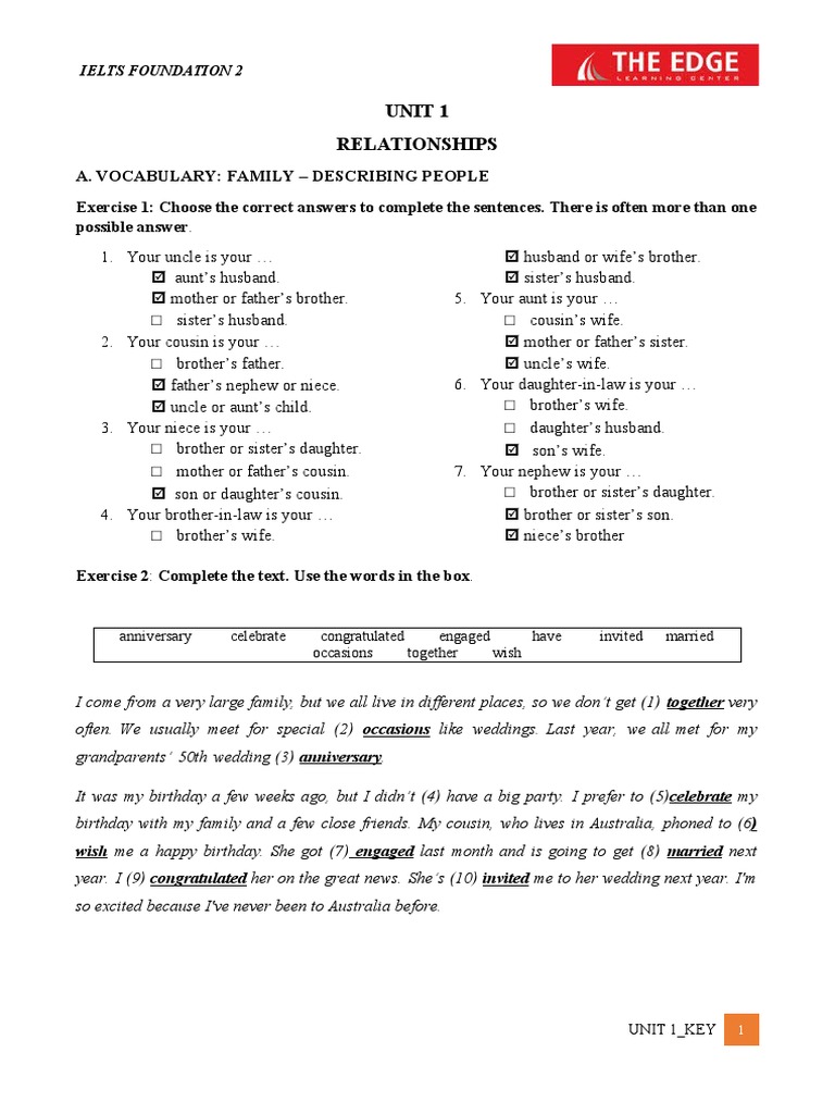 Unit 1 - Answer Key | PDF | Soft Drink | Interest