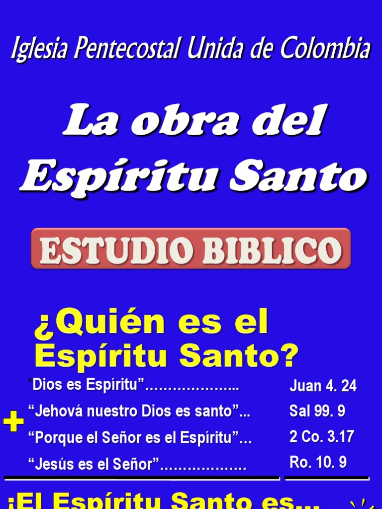 La Obra del Espíritu Santo en el Creyente | PDF | espíritu Santo ...