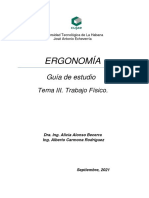 Guía de Ergonomía sobre Trabajo Físico y Gasto Energético