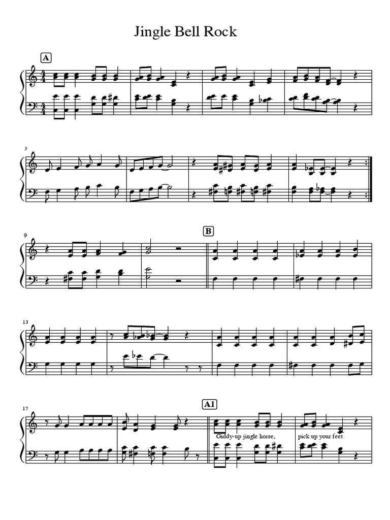 Jingle Bell Rock Acapella PDF