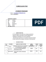 Krishna Kumar Diwakar: Curriculum Vitae