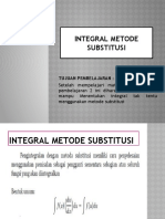 Integral Metode Substitusi