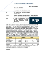 Carta #09 - Solicito Disposiciòn Preupuestal para PT