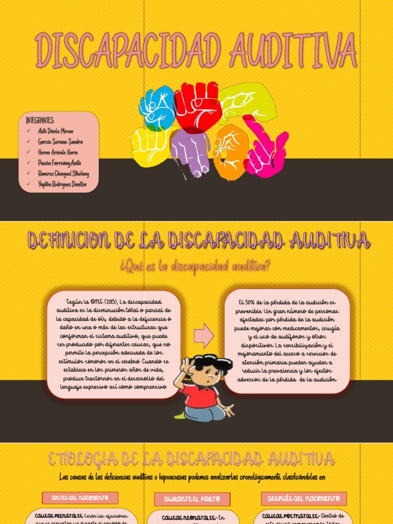 Causas y Características de la Discapacidad Auditiva | PDF | Infantes ...