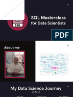SQL Masterclass Odsc Apac 2021