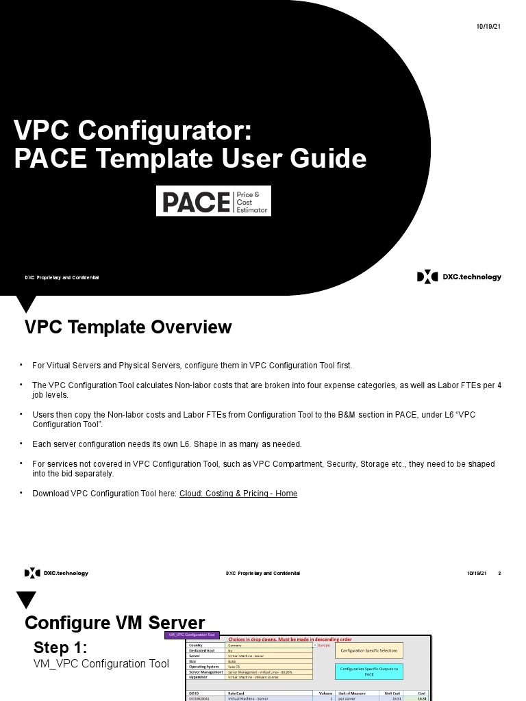 VPC Configurator User Guide | PDF | Microsoft Excel | Worksheet