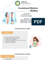 Gestational Diabetes Mellitus: Risks, Symptoms and Nursing Care