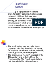 Society:: Definition Characteristics