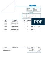 Factura Automatizada en Excel