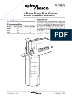 Pressure Power Pump Flow Counter