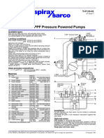 PPC and PPF Pressure Powered Pumps: Available Types