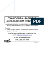 2011-4 CONVOCATORIA Alumnos CsEc - Institucion Bancaria