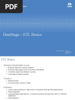 Introduction To ETL and DataStage