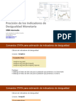 Precisión de Indicadores de Desigualdad Con STATA