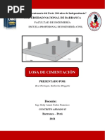 LOSA DE CIMENTACION.