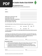 Membership Application Form 1