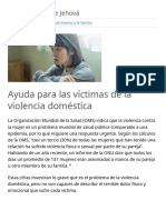 Ayuda para Las Víctimas de La Violencia Doméstica - No Está Sola