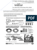 Taller Comprensión Lectora. 0nce