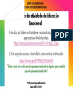 Educação Emocional-Atividade 05-03-2021