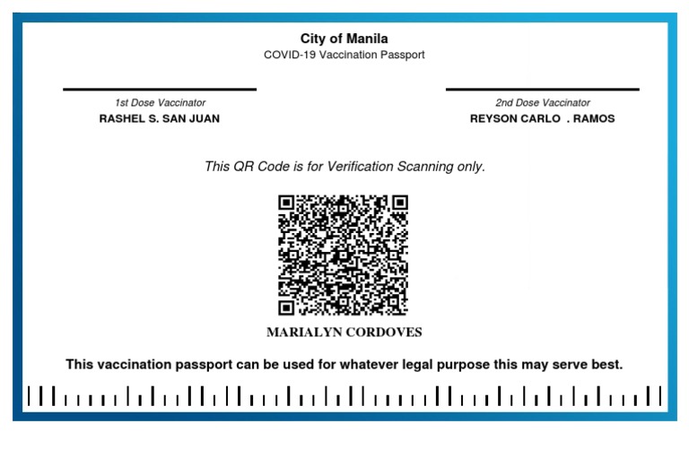 City of Manila: This QR Code Is For Verification Scanning Only | PDF