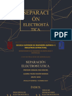 Separación Electrostática