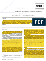 Hysteresis in superconductivity modelling clarified