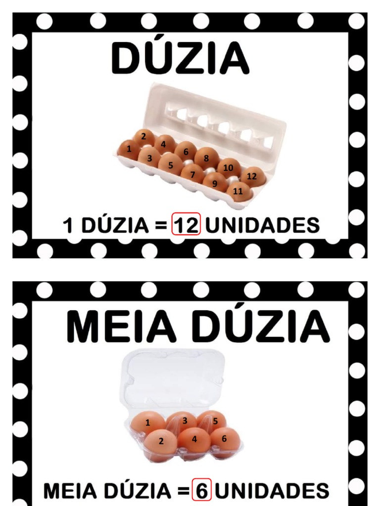 Atividades sobre Dúzia e Meia Dúzia | PDF