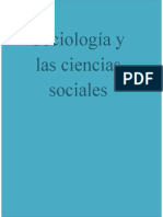 Sociología y Las Ciencias Sociales