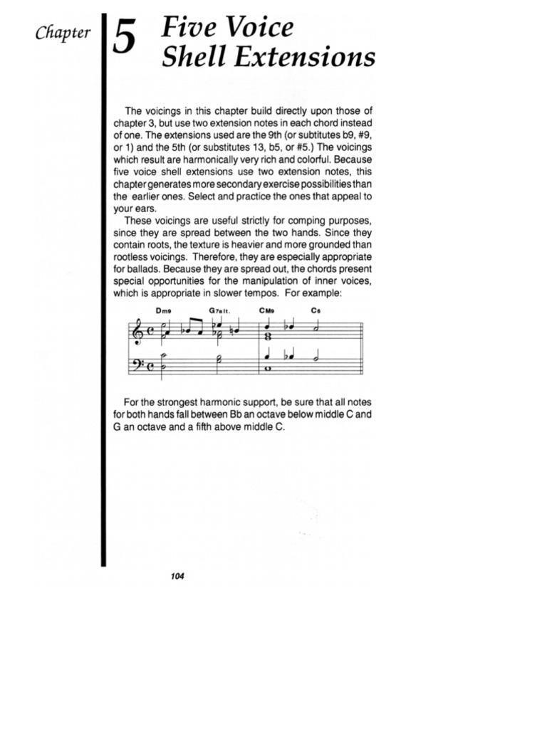 4 - Shell Voicings y Extensión (5 Voces) | PDF