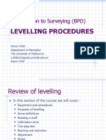 Introduction To Surveying (BPD) : Levelling Procedures