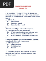 Computer Questions (Part - 5)