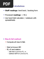 Booking & Calculations: Staff Readings: Level Book / Booking Form