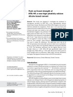 Push-Out Bond Strength of MTA HP, A New High-Plasticity Calcium Silicate-Based Cement