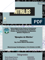 Ejempl0s de Nitrilos. Grupo 1 - 6 Quimica Organica Ii