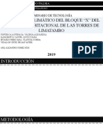 Análisis bioclimático del bloque X de Limatambo