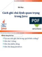 08.Bài Học-Cách ghi chú lệnh quan trọng trong Java