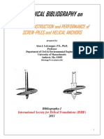 Technical Bibliography On: Design, Construction and Performance of Screw-Piles and Helical Anchors