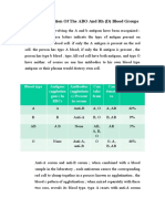 The Determination of The ABO and RH (D) Blood Groups