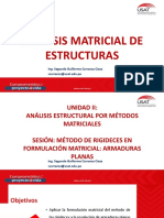 UNIDAD II _ANALISIS MATRICIAL ESTRUCTURAS_RIGIDECES_ARMADURAS PLANAS