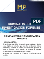 Criminalística e Investigación Forense